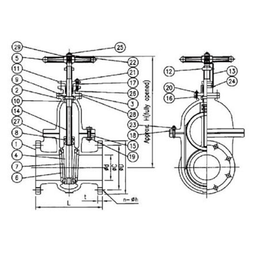 Drawing of JIS F7360 Hull Gate Valve .jpg